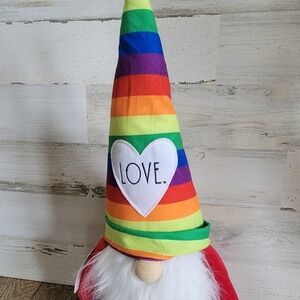Rainbow Gnome with Love Heart